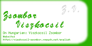 zsombor viszkocsil business card